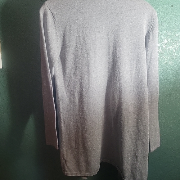 Michael Kors Waterfall Cardigan Gray Women's Size Small EUC - Picture 3 of 5